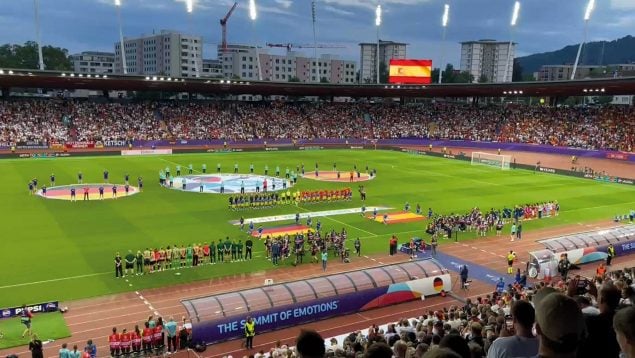 Himno España, selección femenina, Eurocopa, Alemania ?>