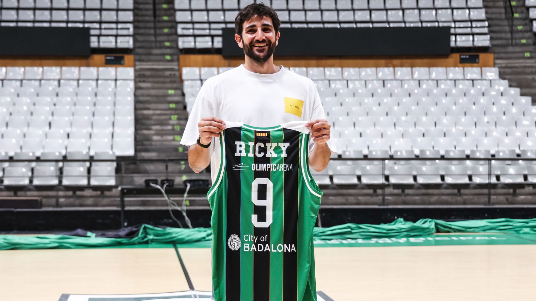 Ricky Rubio es presentado con el Joventut. (EP)