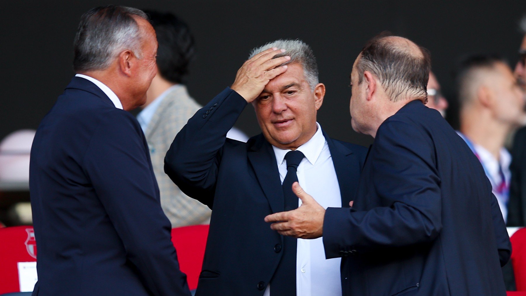 Laporta se lamenta. (Getty)