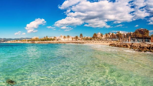 Aguas para el baño en la playa de Mallorca