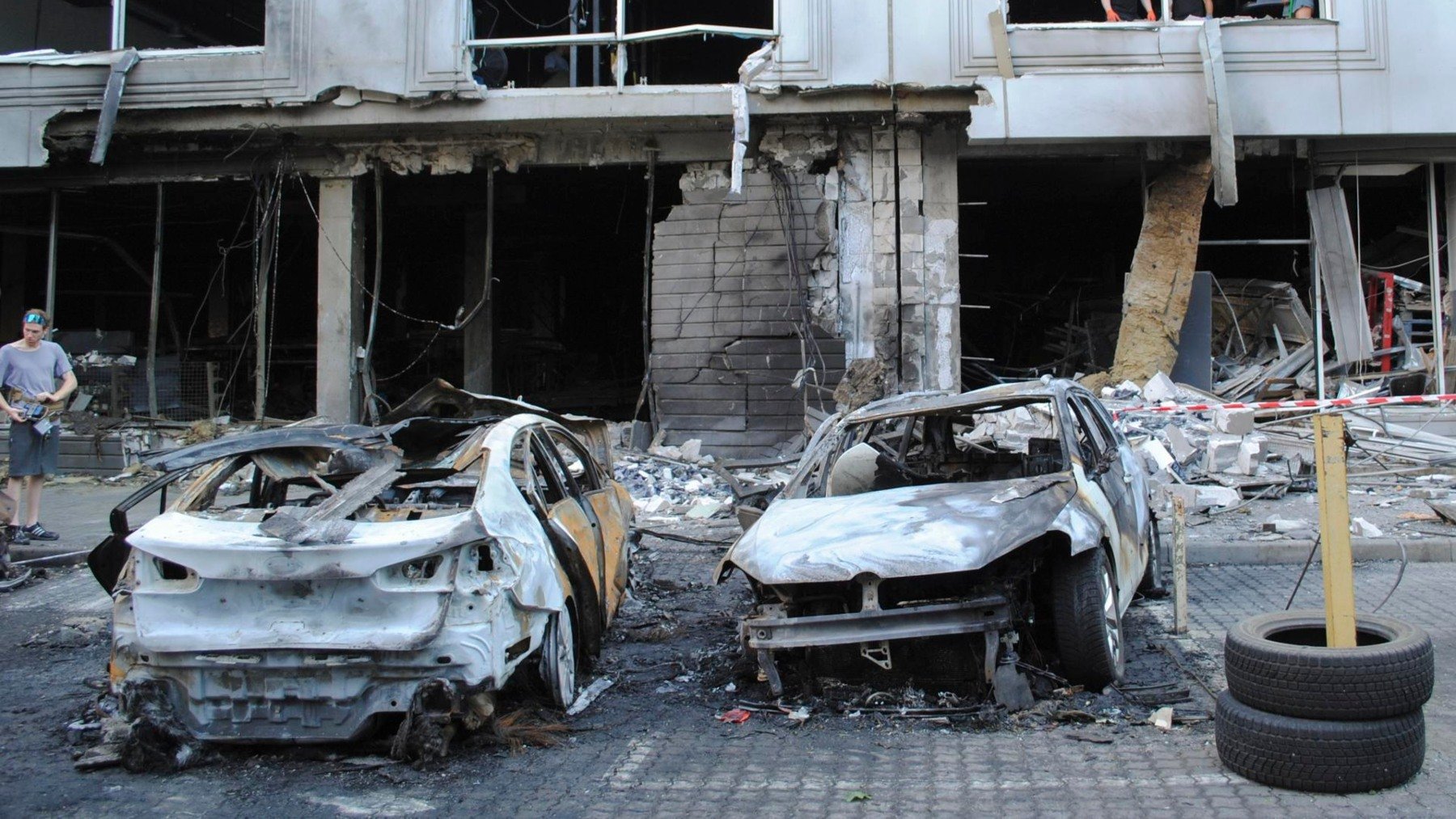 Daños causados por el bombardeo en Odesa. (EFE)