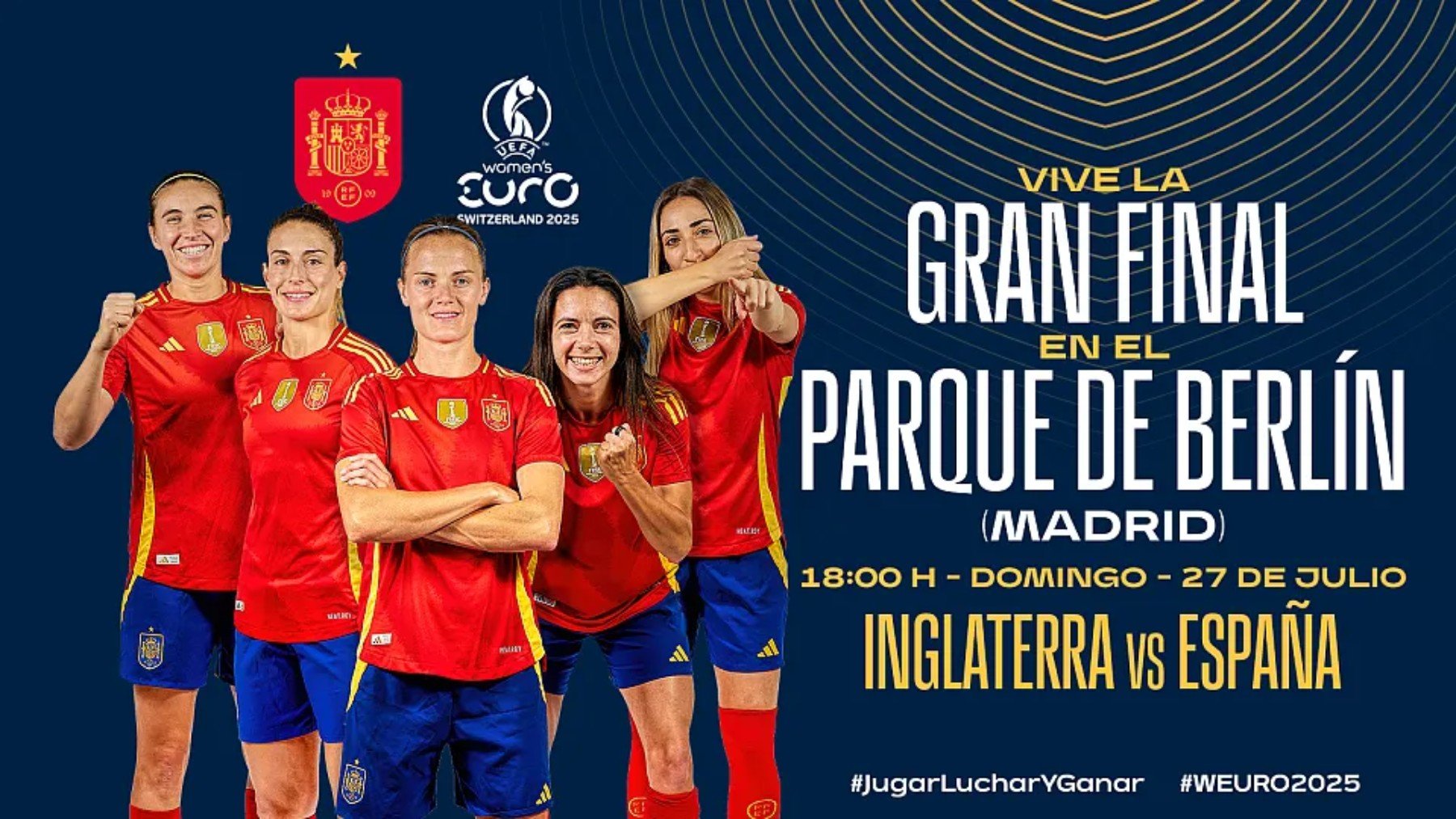 España, Inglaterra, pantallas gigantes