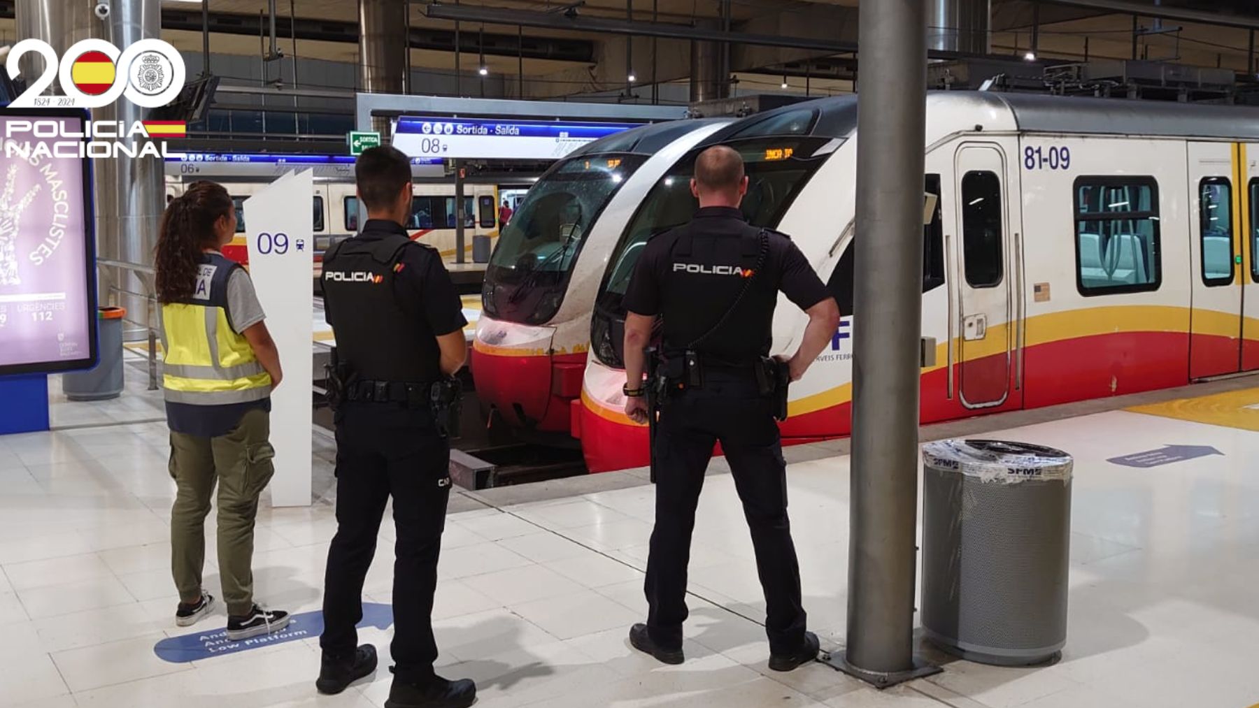 Detenido en Palma por masturbarse en un vagón de tren frente a una mujer y dos niñas menores