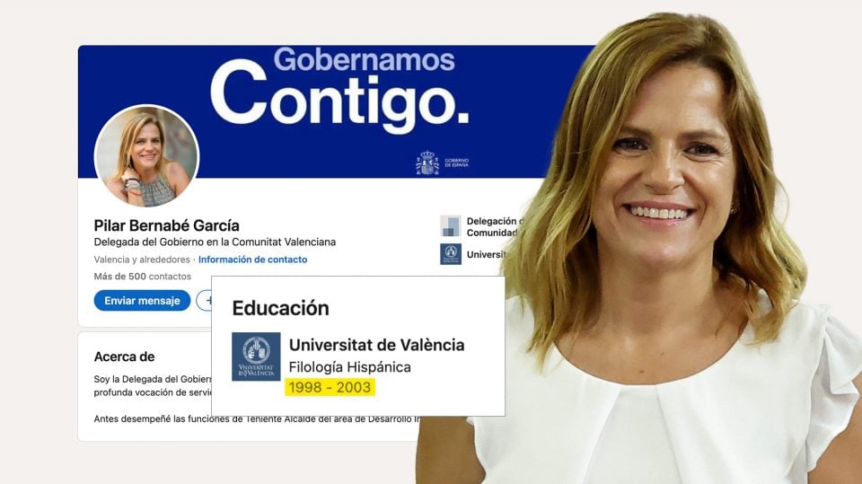 La licenciada ‘fake’ del PSOE Pilar Bernabé miente sobre su currículum en Linkedin: no es filóloga