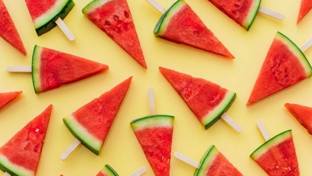 Sandía, fruta, truco, truco de cocina