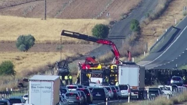 Accidente en la A-4