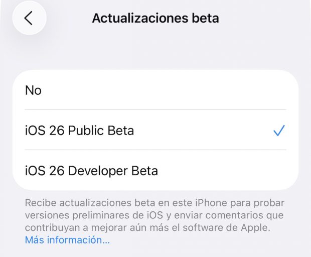 Ya puedes probar la beta pública de iOS 26 en tu iPhone, sin cuenta de ...