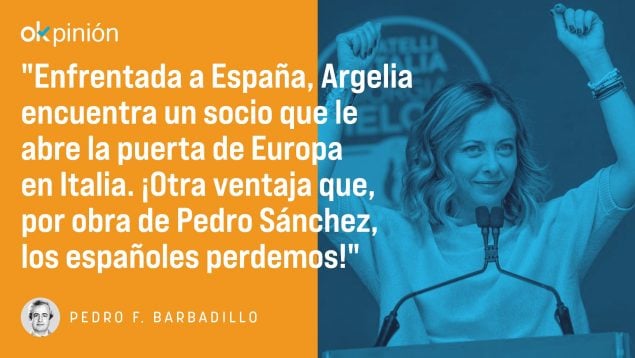 Meloni Argelia España Pedro Sánchez