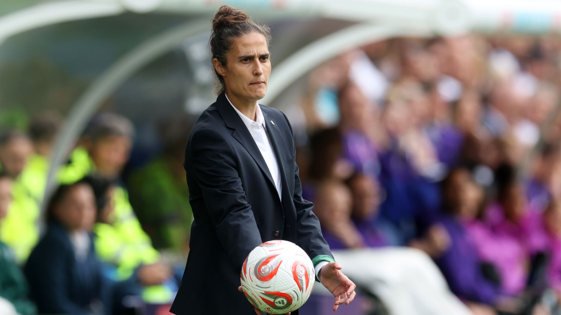 Montse Tomé, en la final de la Eurocopa. (Getty)