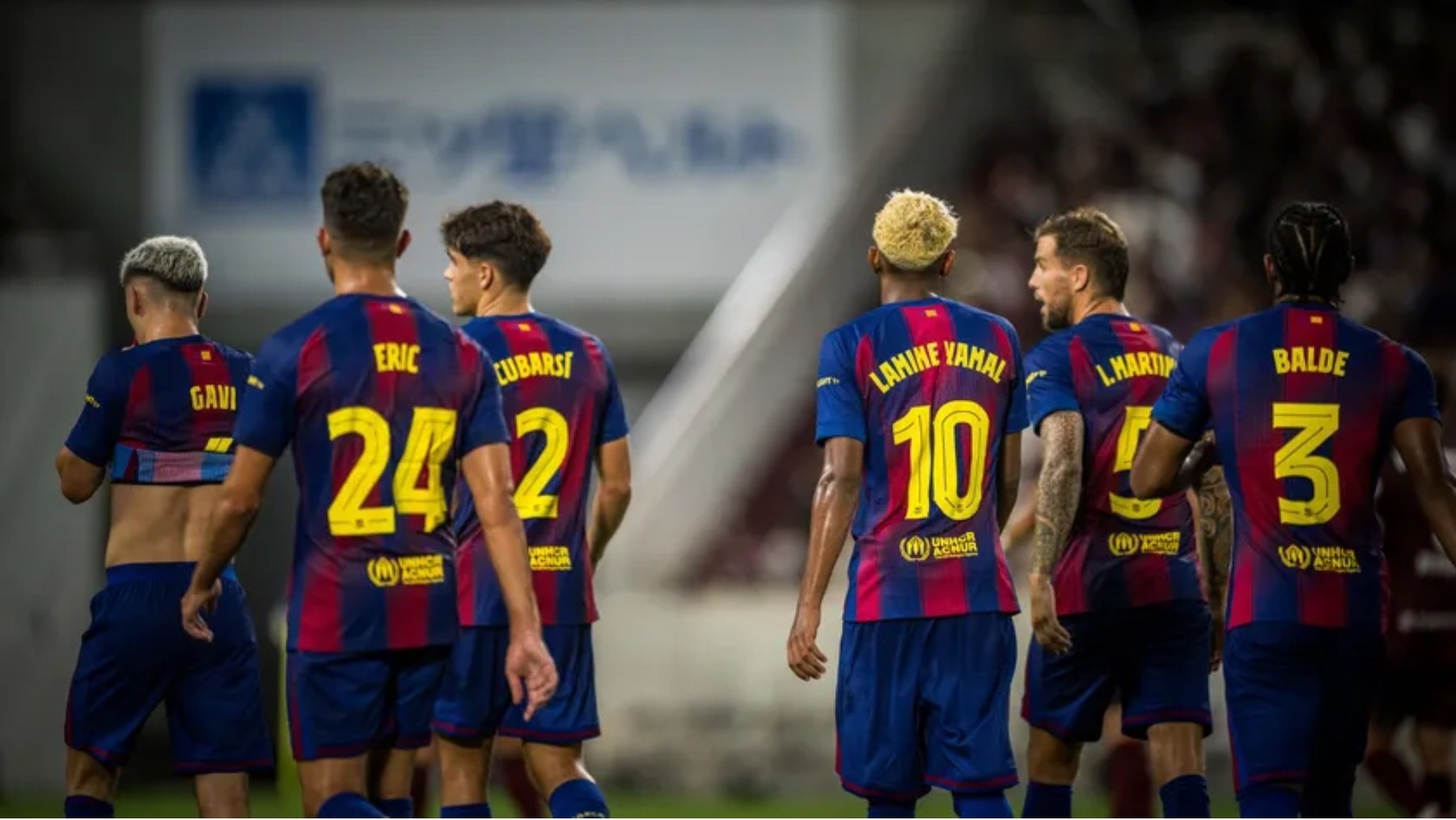 Los jugadores del Barça ante el Vissel Kobe. (FC Barcelona)