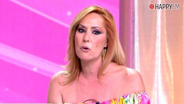 Chayo Mohedano en el plató de Fiesta, en Telecinco (Mediaset).