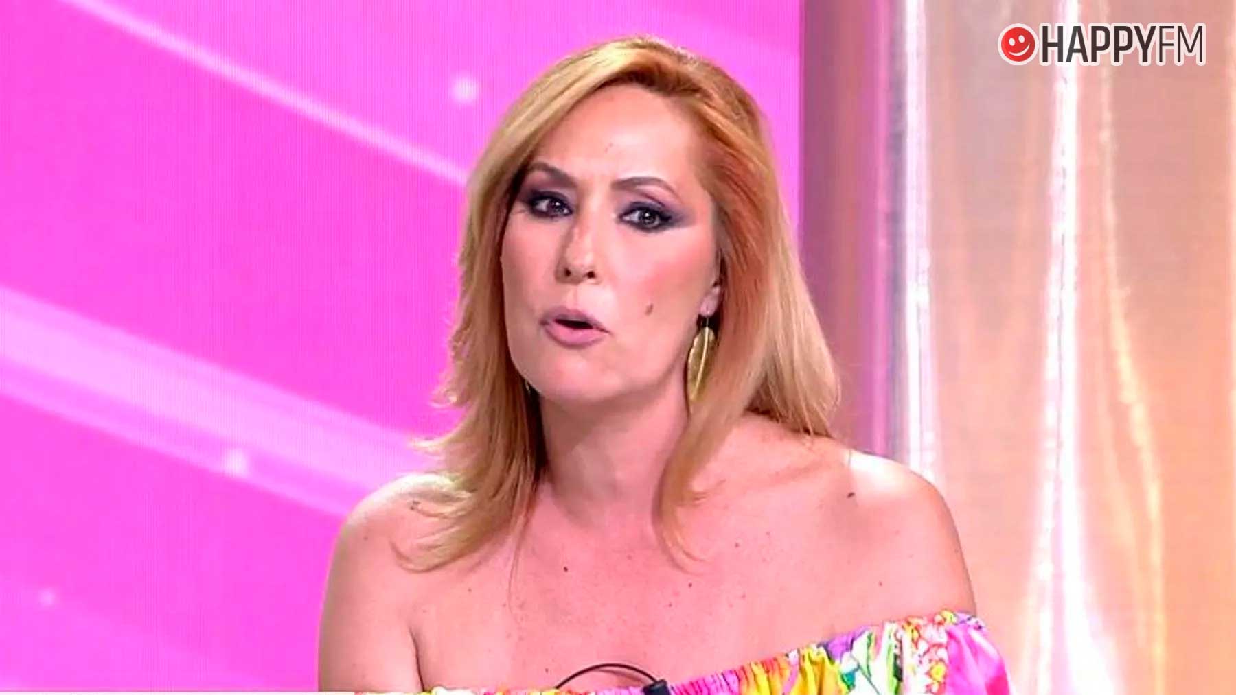 Chayo Mohedano en el plató de Fiesta, en Telecinco (Mediaset).
