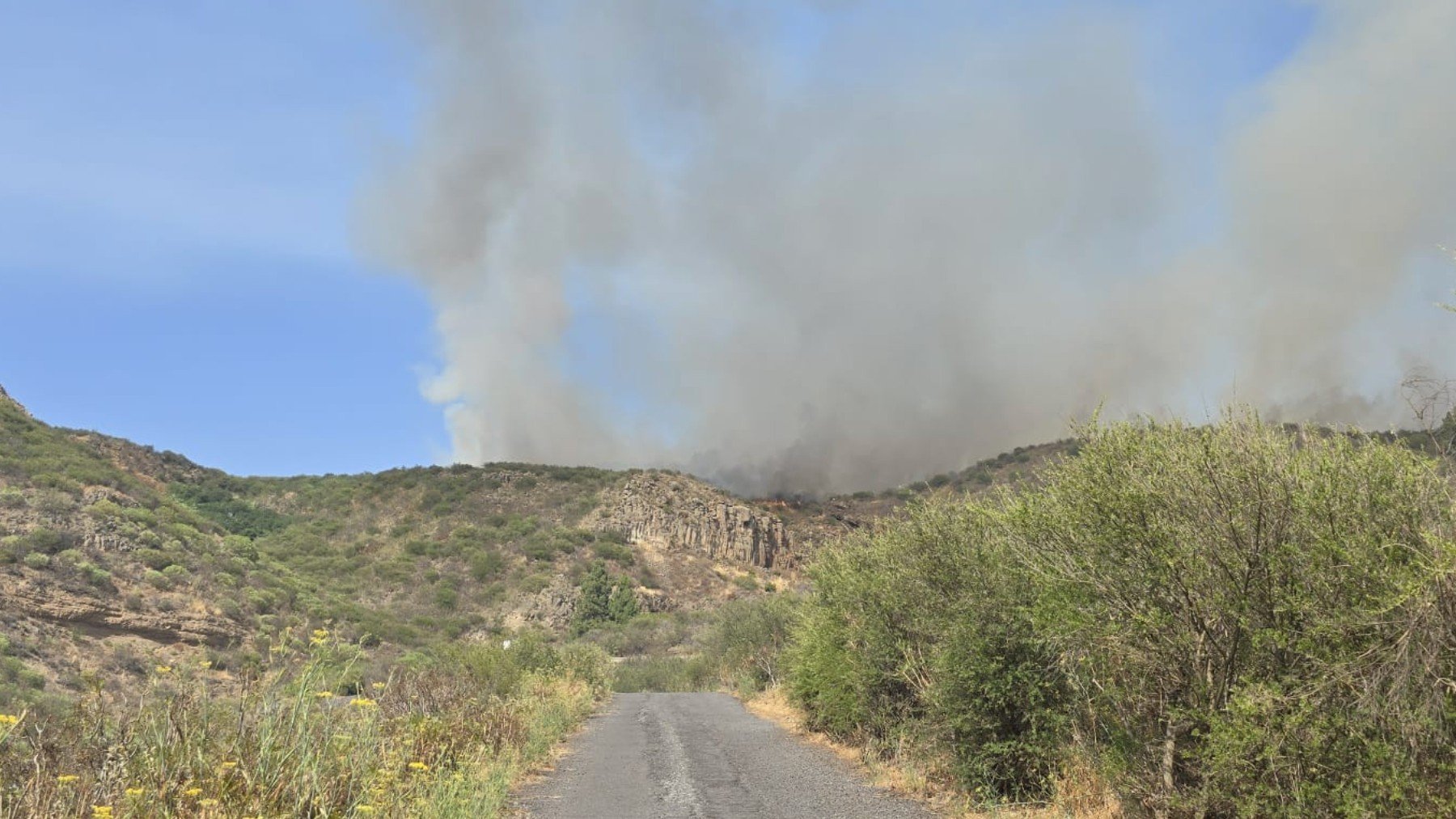 Incendio en Tenerife.