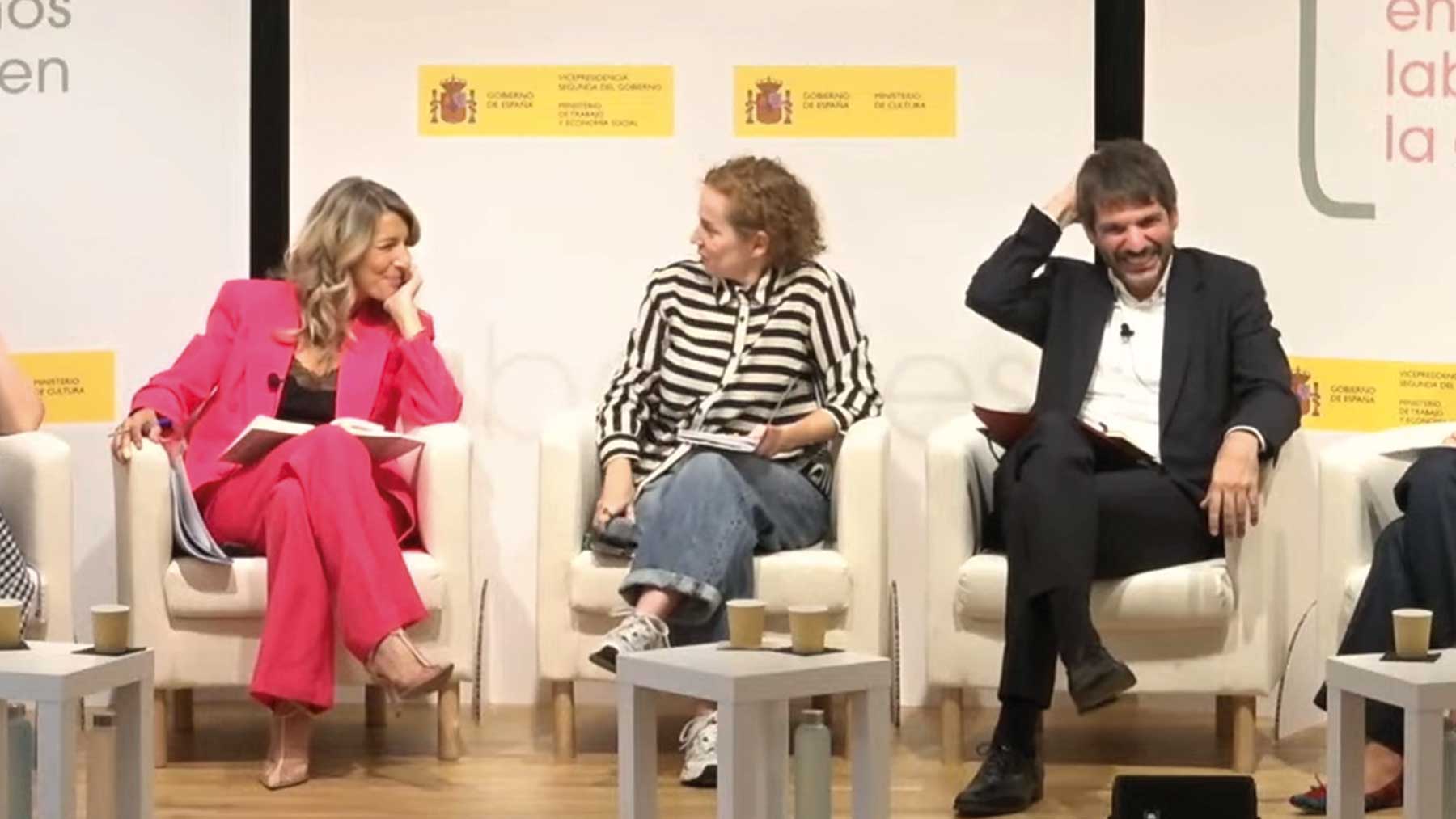 Yolanda Díaz y Ernest Urtasun.