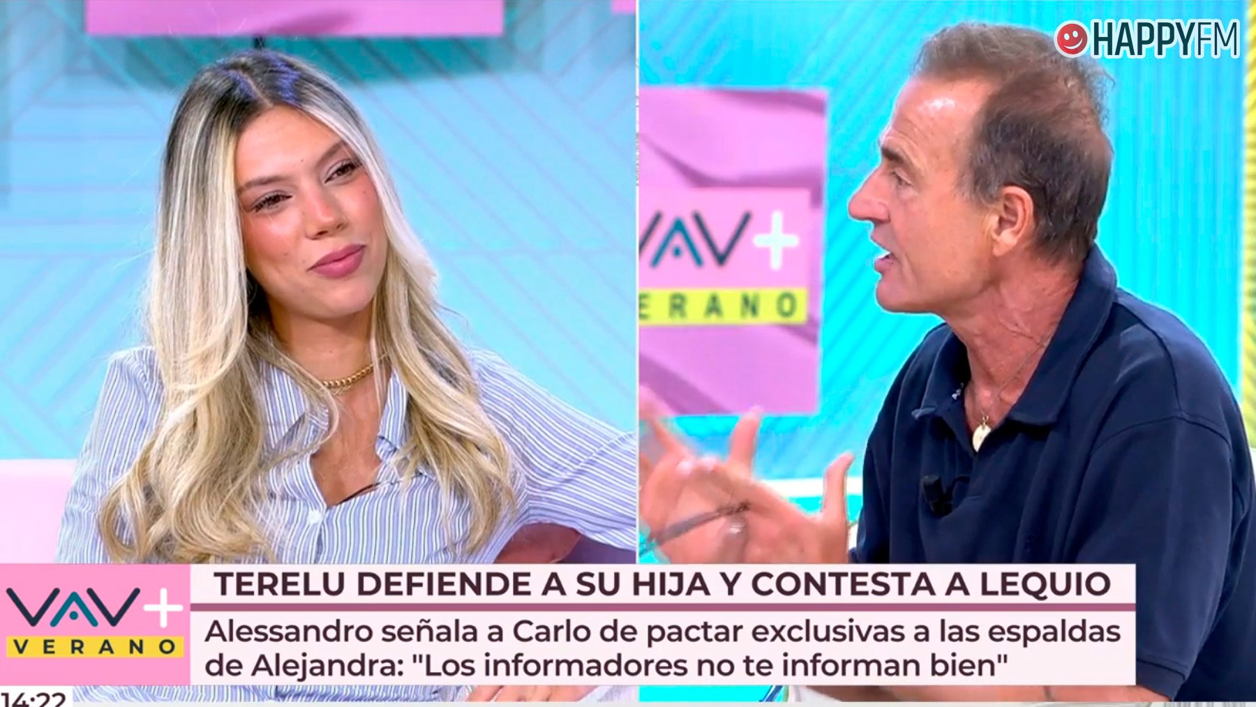 Alejandra Rubio y Alessandro Lequio, colaboradores de Vamos a ver. (Mediaset)