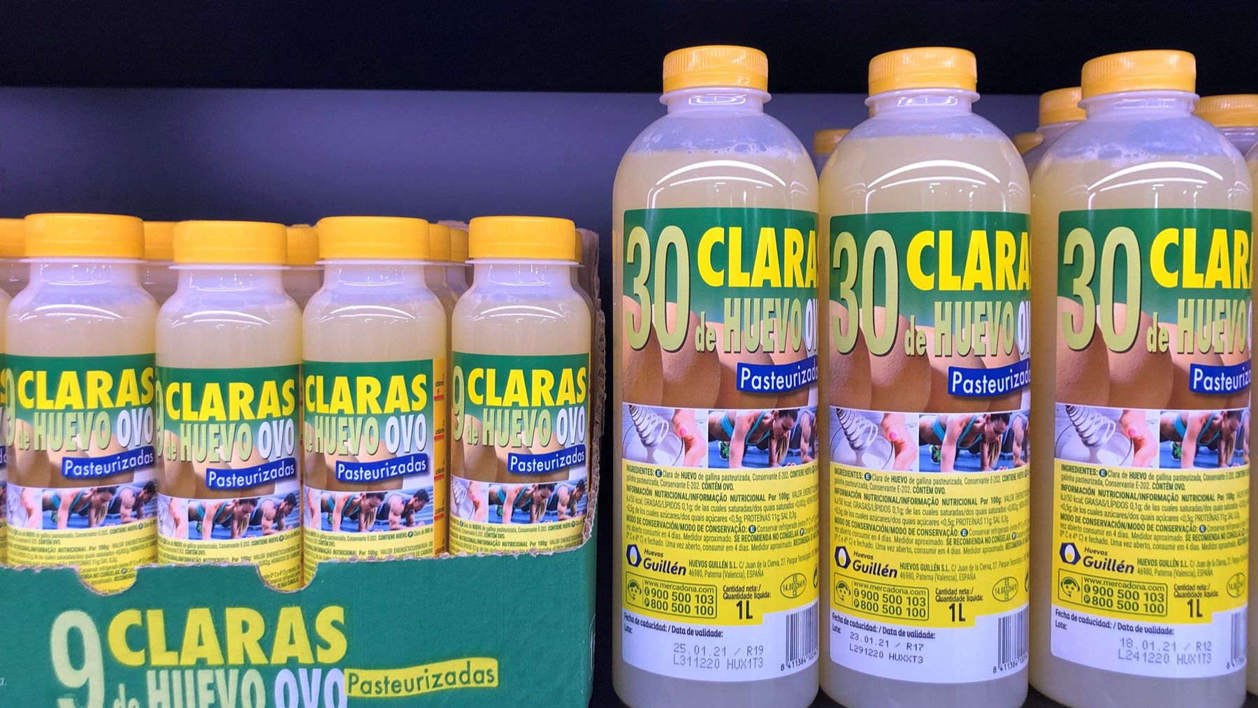 Claras de huevo Hacendado. (Foto: Mercadona)