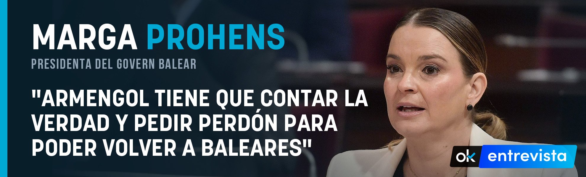 Marga Prohens: Armengol tiene que contar la verdad y pedir perdón para poder volver a Baleares