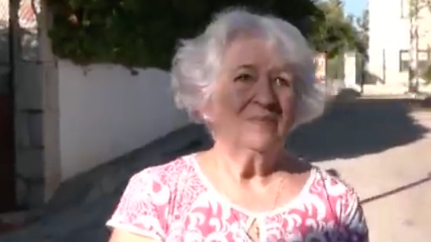 Aurora, vecina de Torrelaguna. (Telemadrid)