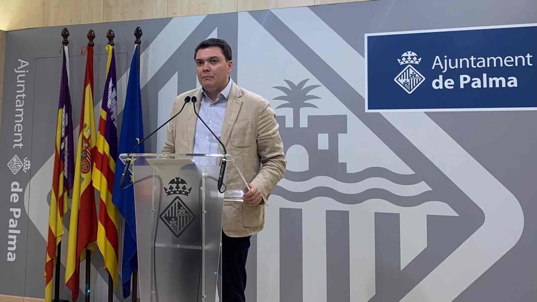 El portavoz adjunto del gobierno municipal del Ayuntamiento de Palma, Llorenç Bauzá.