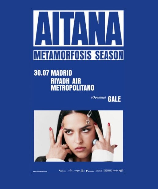 Gale se presenta como telonera de Aitana. (Instagram)