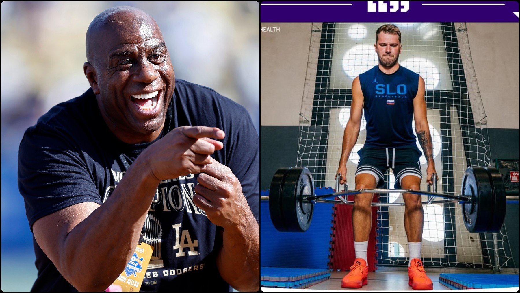 Magic Johnson se ha deshecho en elogios hacia Luka Doncic por su cambio físico.