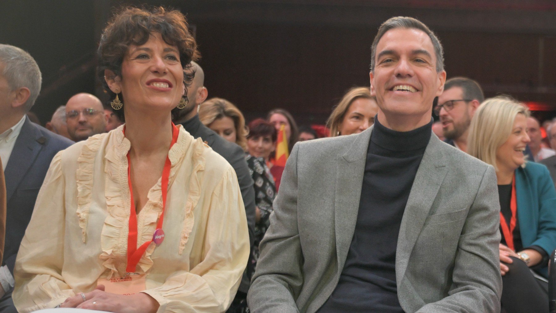 Elma Saiz y Pedro Sánchez. (EP)