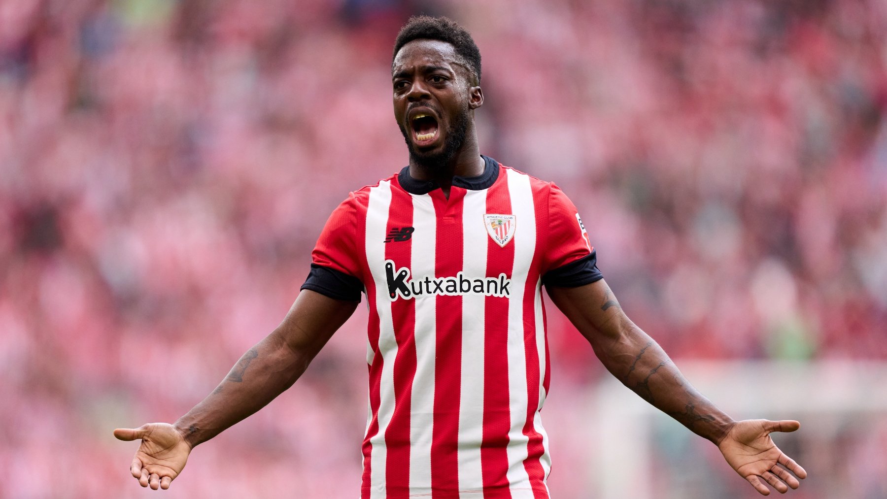 Iñaki Williams, durante un partido con el Athletic Club. (Getty)