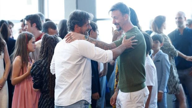 Rodolfo Sancho y Guti, durante el estreno de Los futbolísimos 2 (Foto: Gtres).