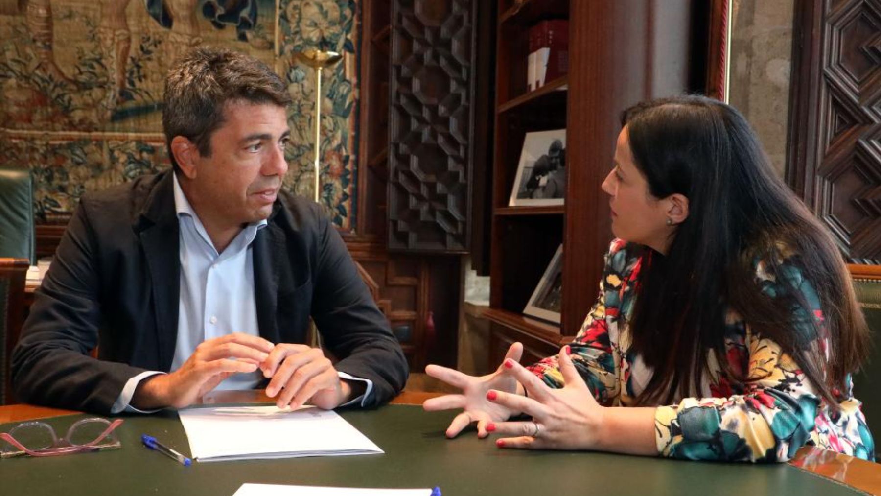 Carlos Mazón y Lorena Silvent, este miércoles.