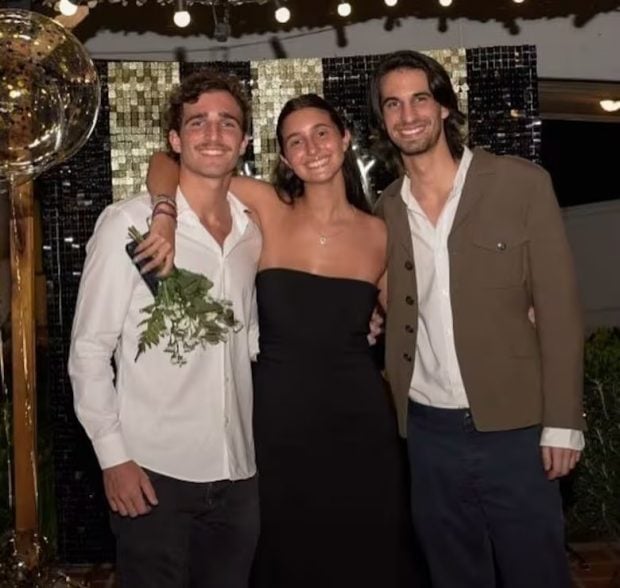 Valentín, Azul y Franco, los tres hijos de Romina Yan (Instagram).