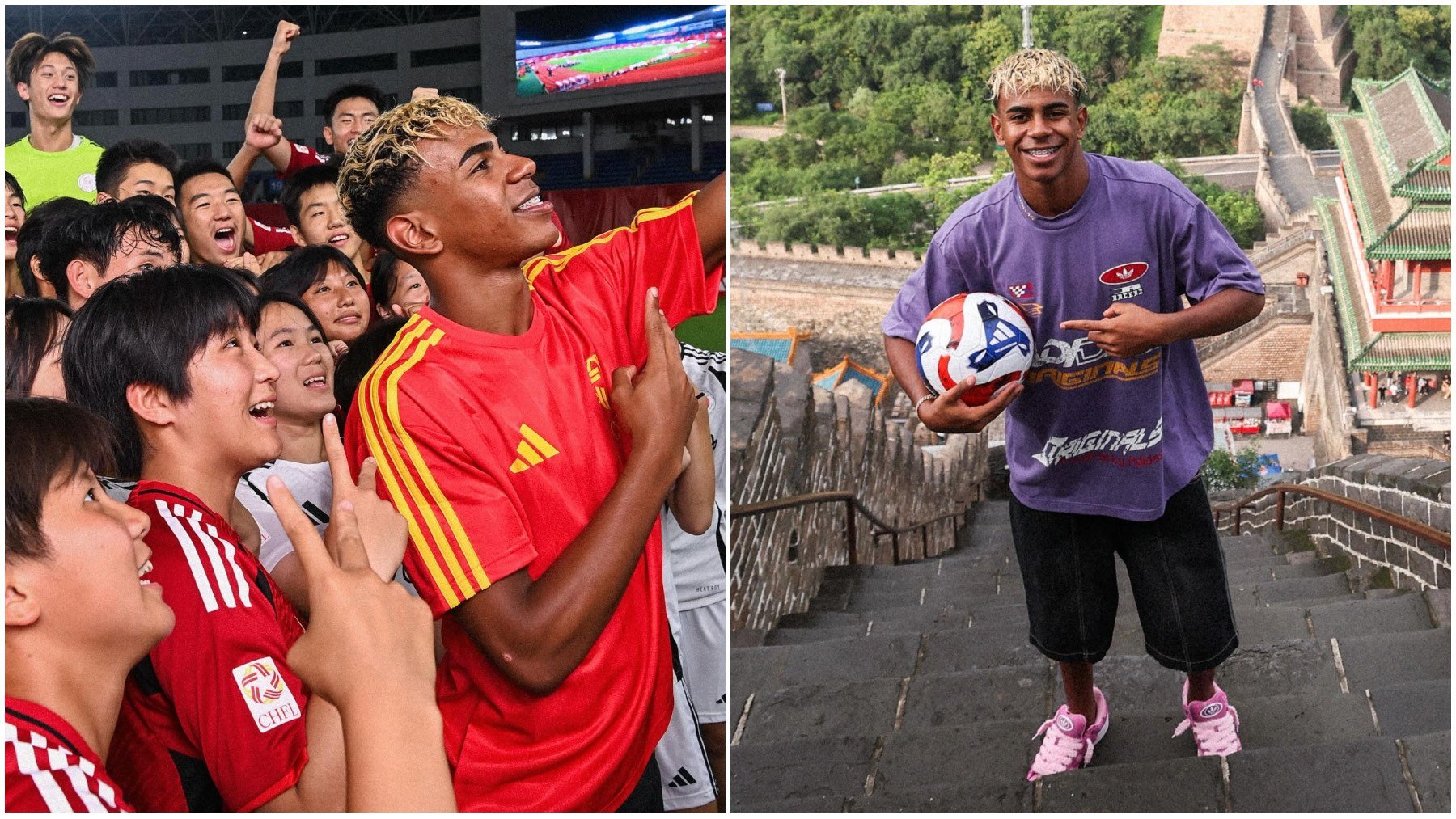 Lamine Yamal de campaña con Adidas. (Adidas)