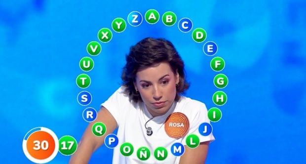 Rosa Rodríguez en 'Pasapalabra'. (Atresmedia)