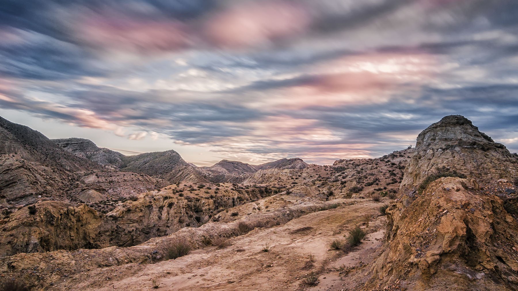 Desierto de Tabernas. Foto: Dgalan en Wikimedia Commons.