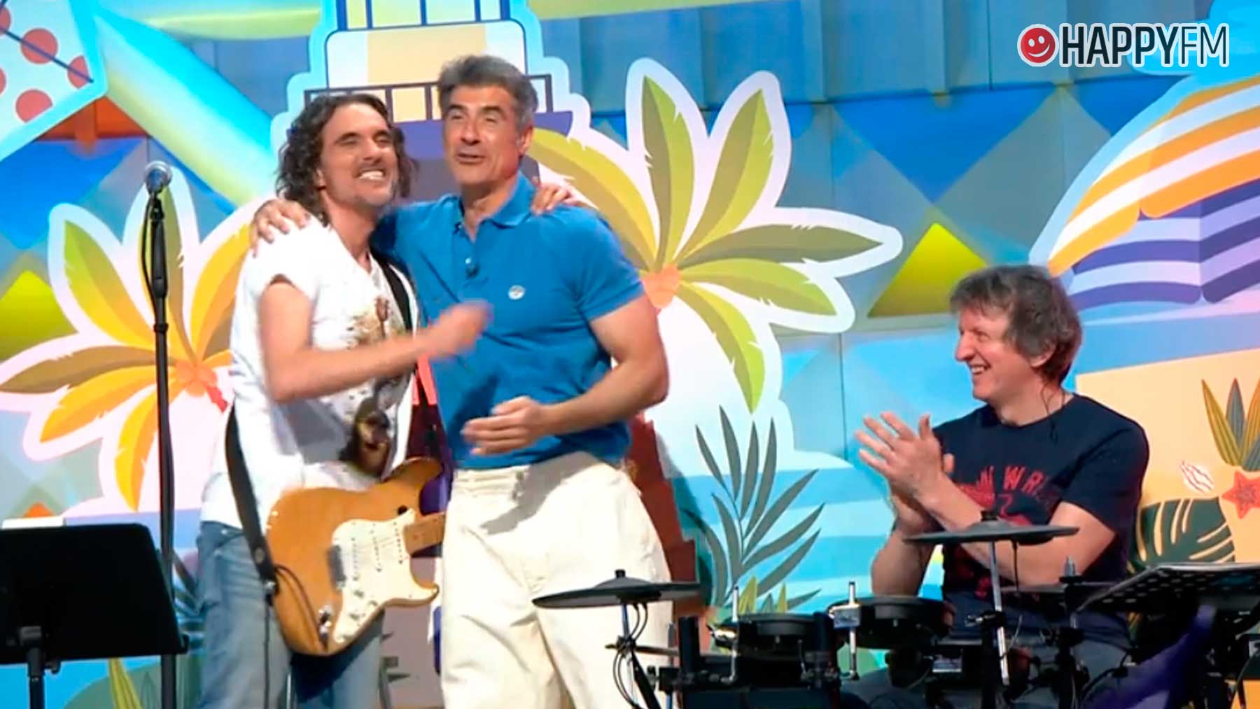 Jorge Fernández, presentador de ‘La Ruleta de la Suerte’, junto a Joaquín Padilla (Atresmedia).