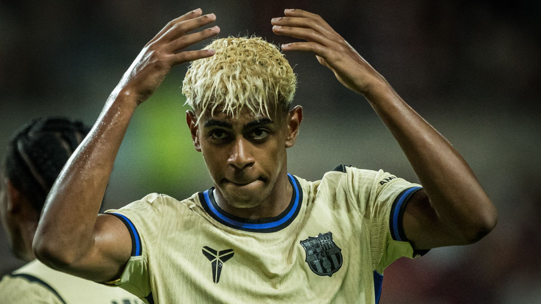 Lamine Yamal tras marcar ante el Seúl. (FC Barcelona)