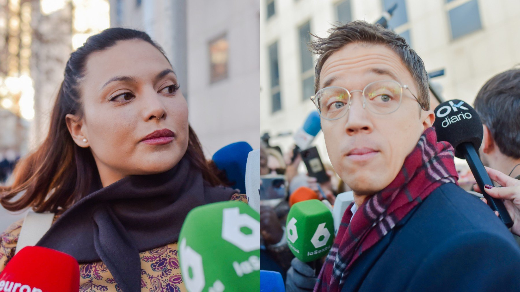 Elisa Mouliaá e Íñigo Errejón. (EP)