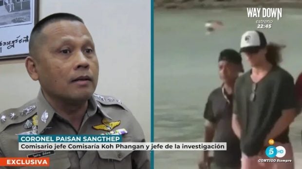 El coronel Paisan Sangthep, que estuvo presente en la primera declaración de Daniel Sancho, en 'Vamos a ver' (Mediaset