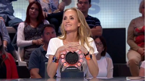 Sandra Ibarra en el plató de Pasapalabra (Atresmedia).