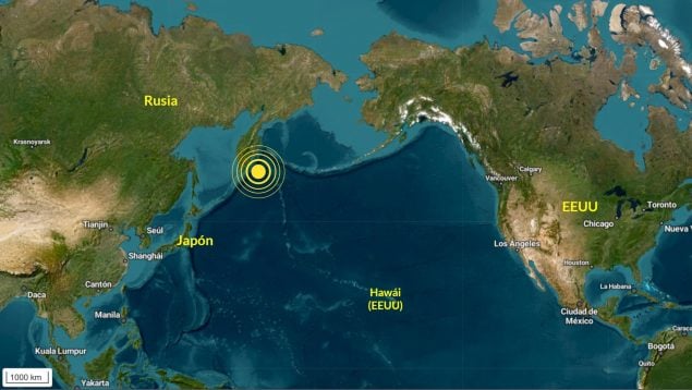 Terremoto, Kamchatka, Rusia