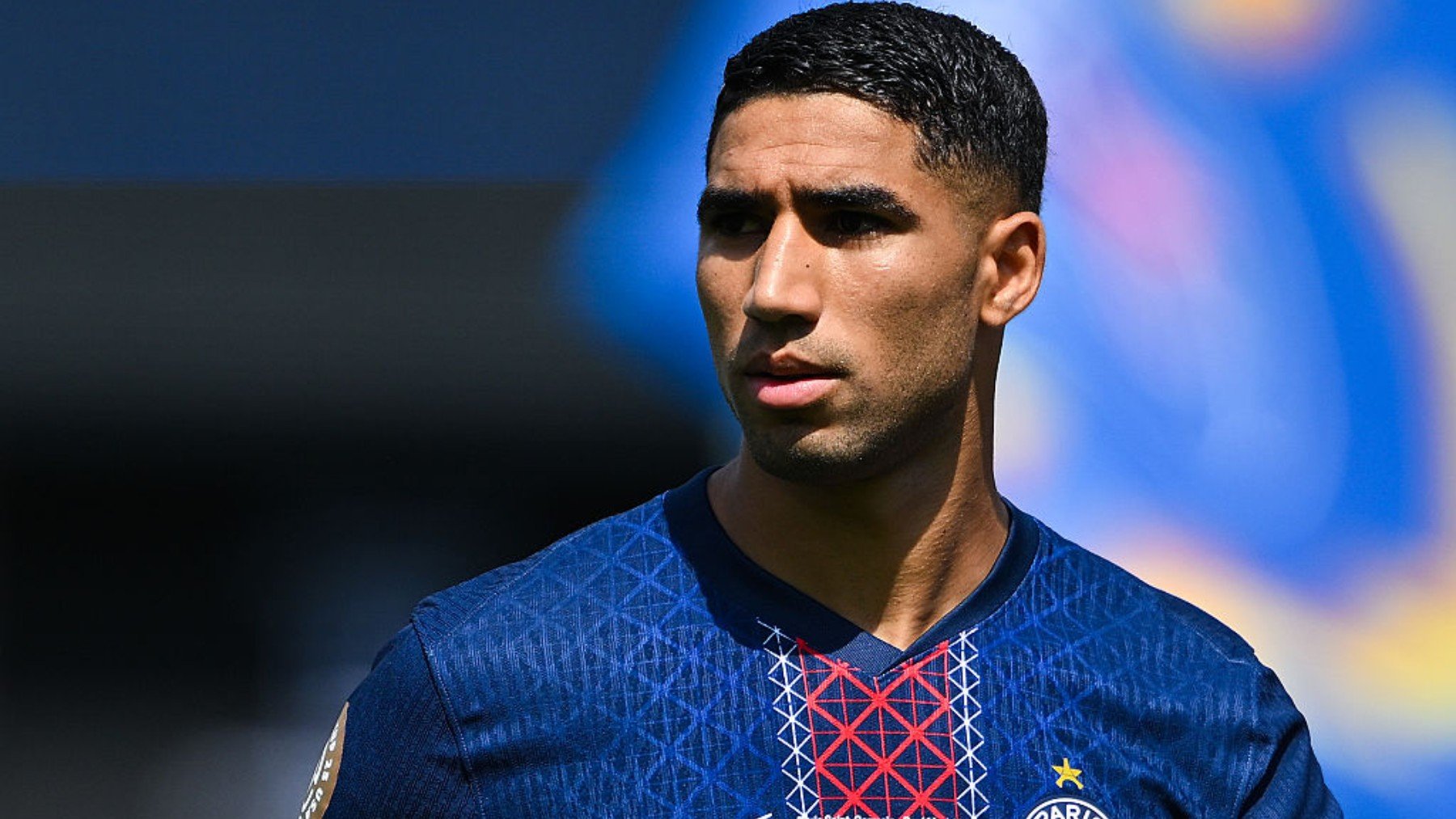 Achraf Hakimi, en un partido con el PSG. (Getty Images)