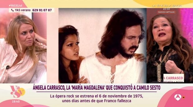 Ángela Carrasco en el programa 'Y ahora Sonsoles' (Atresmedia).