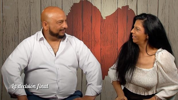 Manuel y Gloria en la decisión final de 'First Dates'. (Mediaset)