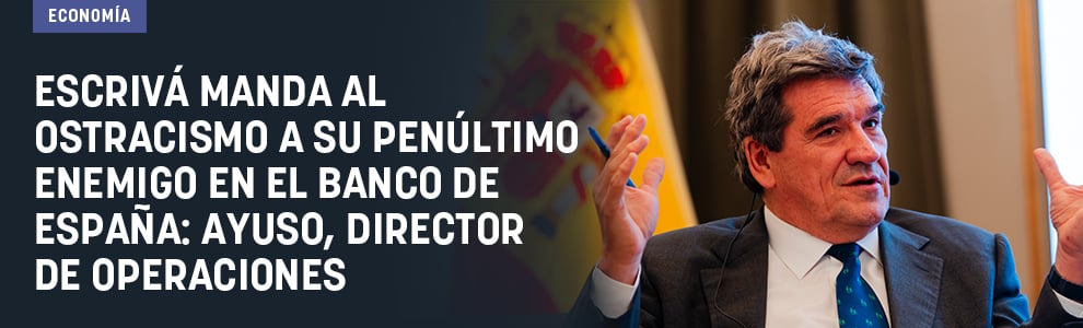 Escrivá manda al ostracismo a su penúltimo enemigo en el Banco de España: Ayuso, director de operaciones