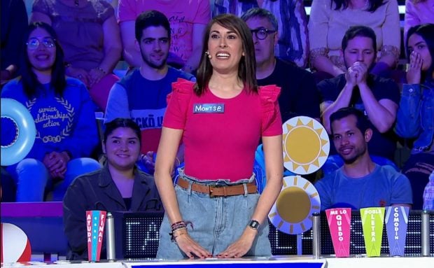 Montse, concursante de La Ruleta de la Suerte, que ganó más de 10.000 euros (Atresmedia).