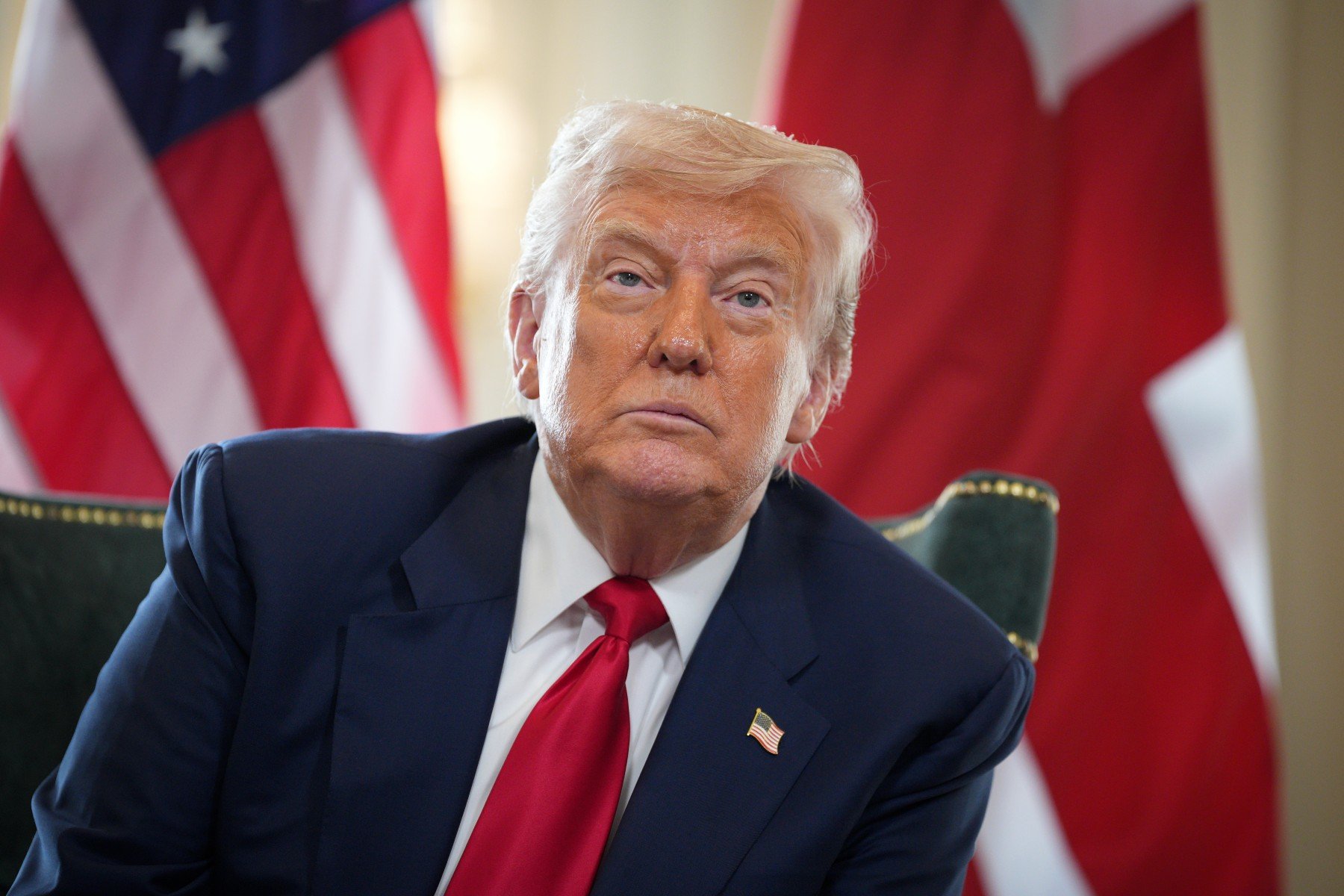 El presidente de Estados Unidos, Donald Trump, en el Despacho Oval. (Getty)