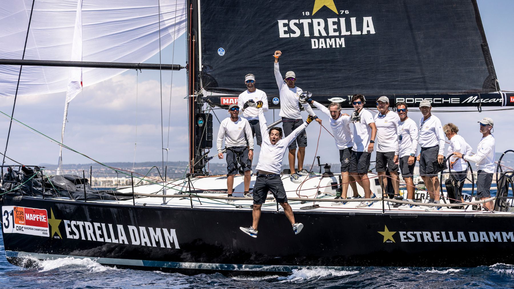 Estrella Damm, nuevo campeón de Europa y ganador de la 43 Copa del Rey MAPFRE en Sail Racing ORC A. Foto: María Muiña