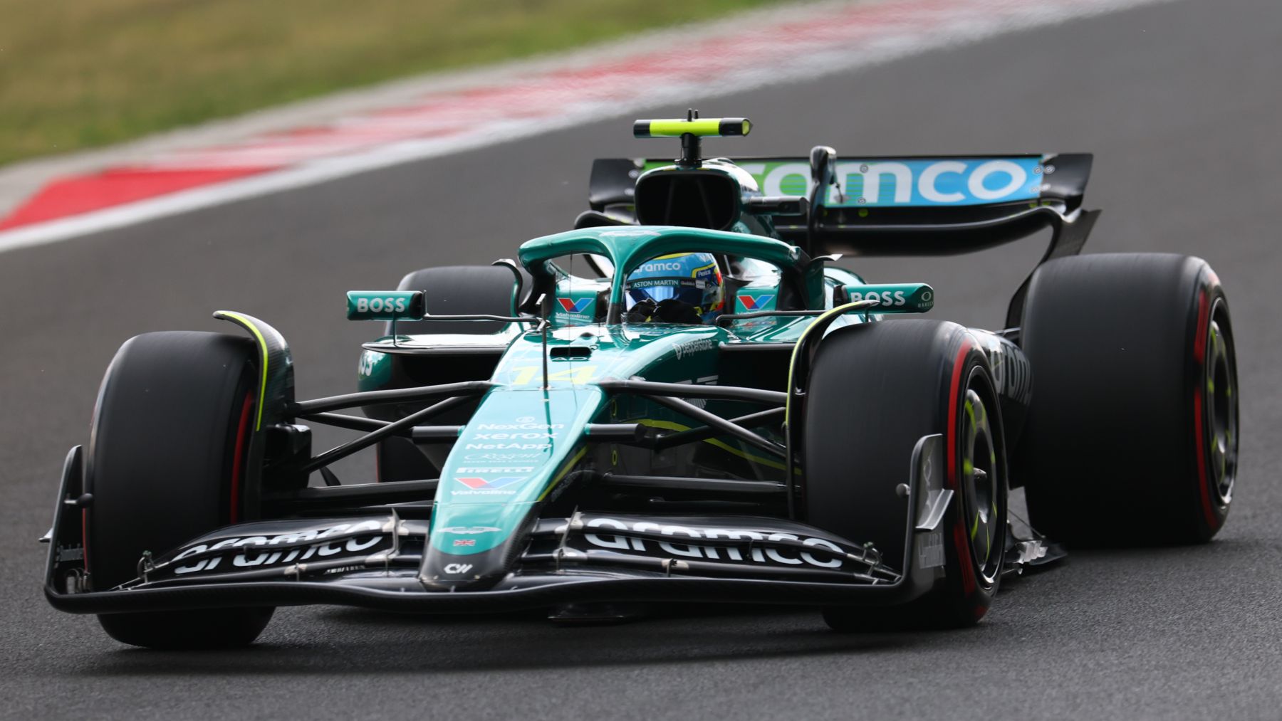 Fernando Alonso en el Hungaroring. (Getty)
