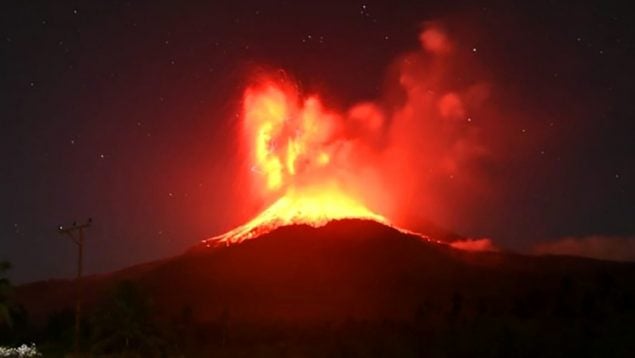 Indonesia, volcán