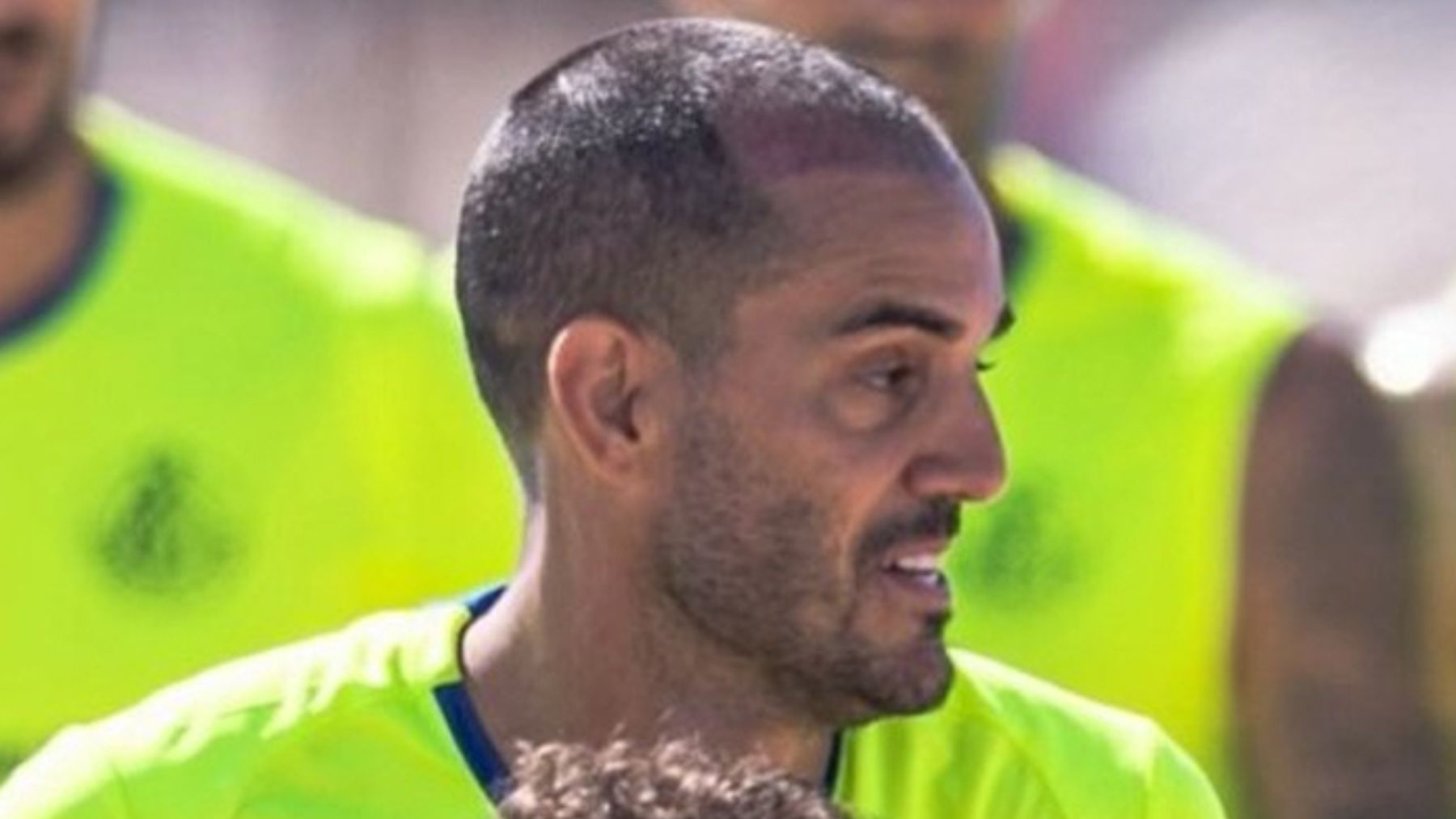 Juanmi, entrenando.