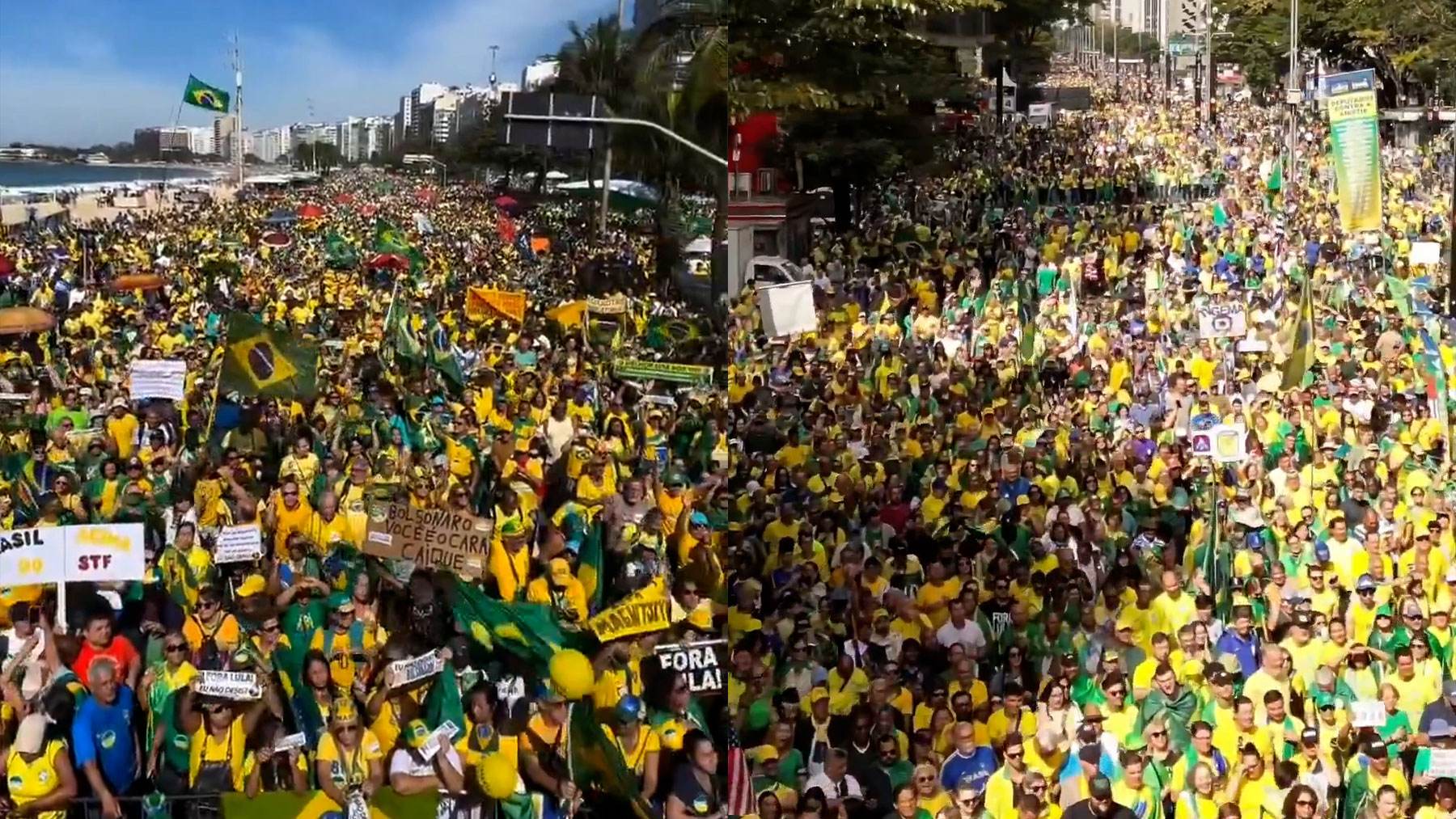Manifestaciones en Brasil.
